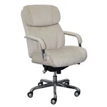 La-z-boy Sutherland Quilted Fabric Office Chair With Padded Arms Cream Chrome New. Price: $199.98.