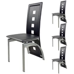 Set 4 Dining Side Office Home Kitchen Seat Furniture Black New. Price: $114.99.