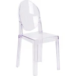 Flash Furniture Chair, Oval Back, Transparent Crystal OW-GHOSTBACK-18-GG New. Price: $109.99.