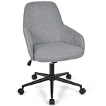 Costway Linen Accent Office Chair Adjustable Rolling Swivel Task W/armrest New. Price: $79.99.