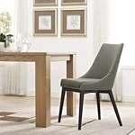 Modway Viscount Modern Upholstered Fabric Dining Chair Granite New. Price: $115.06.