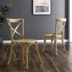 Modway Gear X-back Wood Dining Side Chair Natural New. Price: $147.25.
