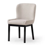 Maven Lane Gia Contemporary Dining Chair, Black Finish W/dove Fabric (used). Price: $42.38.