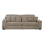Maklaine Modern Sofa Slider Power Recliner Glider Presley Latte New. Price: $1248.59.