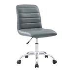 Modway Ripple Ribbed Armless Mid Back Swivel Computer Desk Office Chair In Gray New. Price: $109.10.