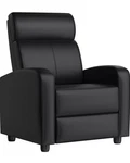 Yaheetech Recliner Chair Pu Leather Sofa Home Theater Seating Durable Used. Price: $160.00.