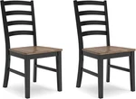 Signature Design By Ashley Wildenauer Dining Chairs Set Of 2, Modern Ladderback New. Price: $127.36.