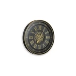 Signature Design By Ashley Dairton Wall Clock, Black & Gold Finish, Industrial New. Price: $73.99.