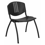 Flash Furniture Stack Chair,plastic,black RUT-NF01A-BK-GG New. Price: $90.43.