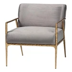 Baxton Studio Ilmari Velvet Lounge With Track Arms Modern Rustic Armchair New. Price: $496.99.