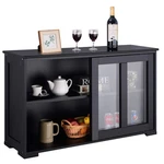 Giantex Buffet Sideboard, Wood Credenza With Sliding Doors, Storage Cabinet New. Price: $148.36.