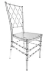 Resin Proclear Diamond Back Chair By Chivari New. Price: $90.39.