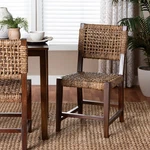 Bali & Pari Alise Seagrass And Mahogany Wood Chair Dining Height New. Price: $350.97.