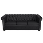 Sofa Chesterfield Settee Couch With Tufted Arms Artificial Leather Vidaxl New. Price: $504.99.