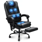 Hoffree Massage Office Chair 7-POINT Vibration Executive Recliner W/footrest New. Price: $145.97.