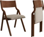 Ball & Cast Upholstered Folding Chairs Set Of 2,WITH Padded Seat,wooden Portable New. Price: $188.13.
