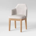 Kinston Curved Back Upholstered Fully Assembled Dining Chair Linen - Threshold New. Price: $75.99.