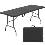 Fdw 6 Foot Outdoor Dining Table, Foldable Portable Rectangular Plastic Foldin... New. Price: $81.54.