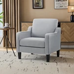 Vingli Mid Century Modern Accent Chair, Light Grey Fabric Chairs For L... New. Price: $217.79.