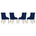 Modway Pose Dining Chair Performance Velvet Set Of 4 Navy New. Price: $449.01.