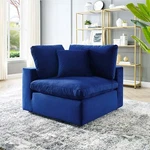 Modway Commix Down Filled Overstuffed Performance Velvet Corner Chair In Navy New. Price: $805.25.