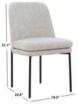 Safavieh Tamarie Chenille Dining Chair, Reduced Price 2172777664 SFV4835A Open. Price: $196.00.