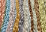 Glass Pearls 6MM Round Pink Blue Green Yellow Brown Cream Q280 Beads Per Pkg New. Price: $6.00.