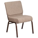 Flash Furniture Hercules Series 21W Stacking Church Chair Beige Fabric - New. Price: $179.59.