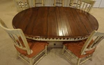 Summerglen Dining Set Hooker Furniture - Round Or Oval Table And 4 Chairs Used. Price: $650.00.