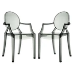Modway Furniture Casper Dining Armchairs Set Of 2, Smoke EEI-905-SMK New. Price: $344.99.