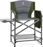 Medium Tall Directors Chair Foldable Makeup Artist Bar Height With Side New. Price: $233.99.