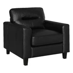 Coaster Scotland Faux Leather Upholstered Track Arm Chair In Black New. Price: $463.34.