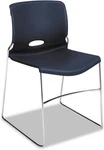 Hon 404191 Olson Steel Frame Chrome Grip Back Stacker Office Chair, Navy, 4PCS New. Price: $524.99.
