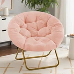 Sweetcrispy Saucer Chairs Comfy Folding Cozy Faux Fur Living Room Reading New. Price: $119.51.