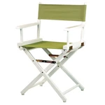 Casual Home 18" Director's Chair, White Frame, Olive Canvas, Portable New. Price: $74.98.