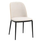 Leisuremod Tule Dining Chair With Velvet Seat Natural Wood/beige New. Price: $306.81.