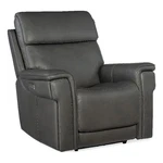 Beaumont Lane Zero Gravity Power Recliner With Headrest Gray Leather New. Price: $2839.00.