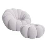 Picket House Furnishings Pumpkin Swivel Chair And Ottoman Gray New. Price: $389.38.