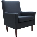 Fox Hill Trading Emma Traditional Fabric Lounge Chair Midnight Blue New. Price: $233.09.