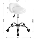Yaheetech White Office Swivel Chair Pu Leather Executive Seat Wheels New. Price: $29.14.