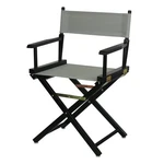 Casual Home 18" Director's Chair Black Frame With Grey Canvas New. Price: $76.89.