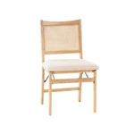 Powell Kasi Beige Rattan Cane Folding Foldable Dining Side Chair, Natural New. Price: $128.45.