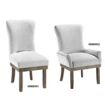 Acme Landon Salvage Gray & Linen Dining Chair 41"H Side / Arm New. Price: $799.99.