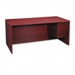 The Hon 10583RNN Pedestal Desk 66" Mahogany L-shaped New. Price: $968.57.