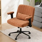 Home Office Swivel Criss Cross Vanity Chair With Wheels Adjustable Flip-up Arms New. Price: $89.99.