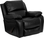 Flash Furniture 43X39" Leathersoft Rocker Recliner Padded Nursery Armchair Black New. Price: $650.00.