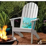 White Mainstays Wood Adirondack Outdoor Chair New. Price: $100.00.