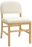 Tov Furniture Calla 18 1/2" Wide Cream Performance Velvet Dining Chair New. Price: $299.00.