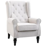 Tufted Accent Arm Chair Fabric Single Wingback Upholstered Living Bedroom New. Price: $197.99.