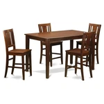 Pemberly Row 5-PIECE Wood Pub Table And Dining Chairs Mahogany New. Price: $807.00.